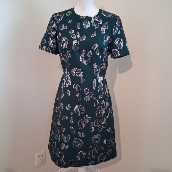 🔸Jason Wu Collection Front Green With Chrome Mini Dress Size Medium - Picture 7 of 7